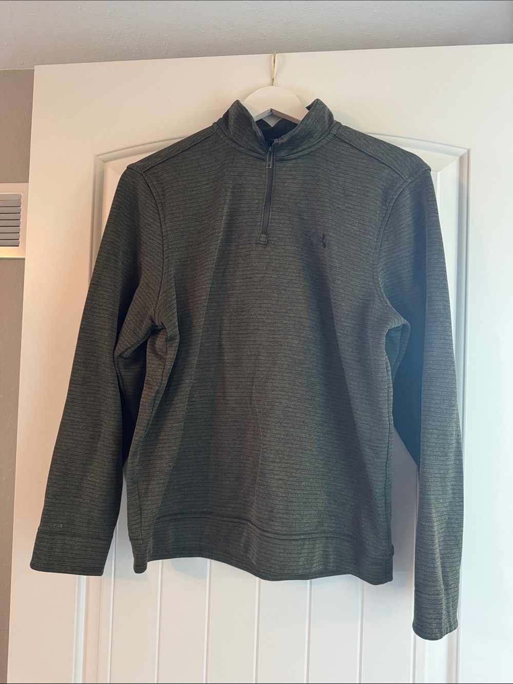 Under Armour Men's Olive Green Quarter Zip Pullover